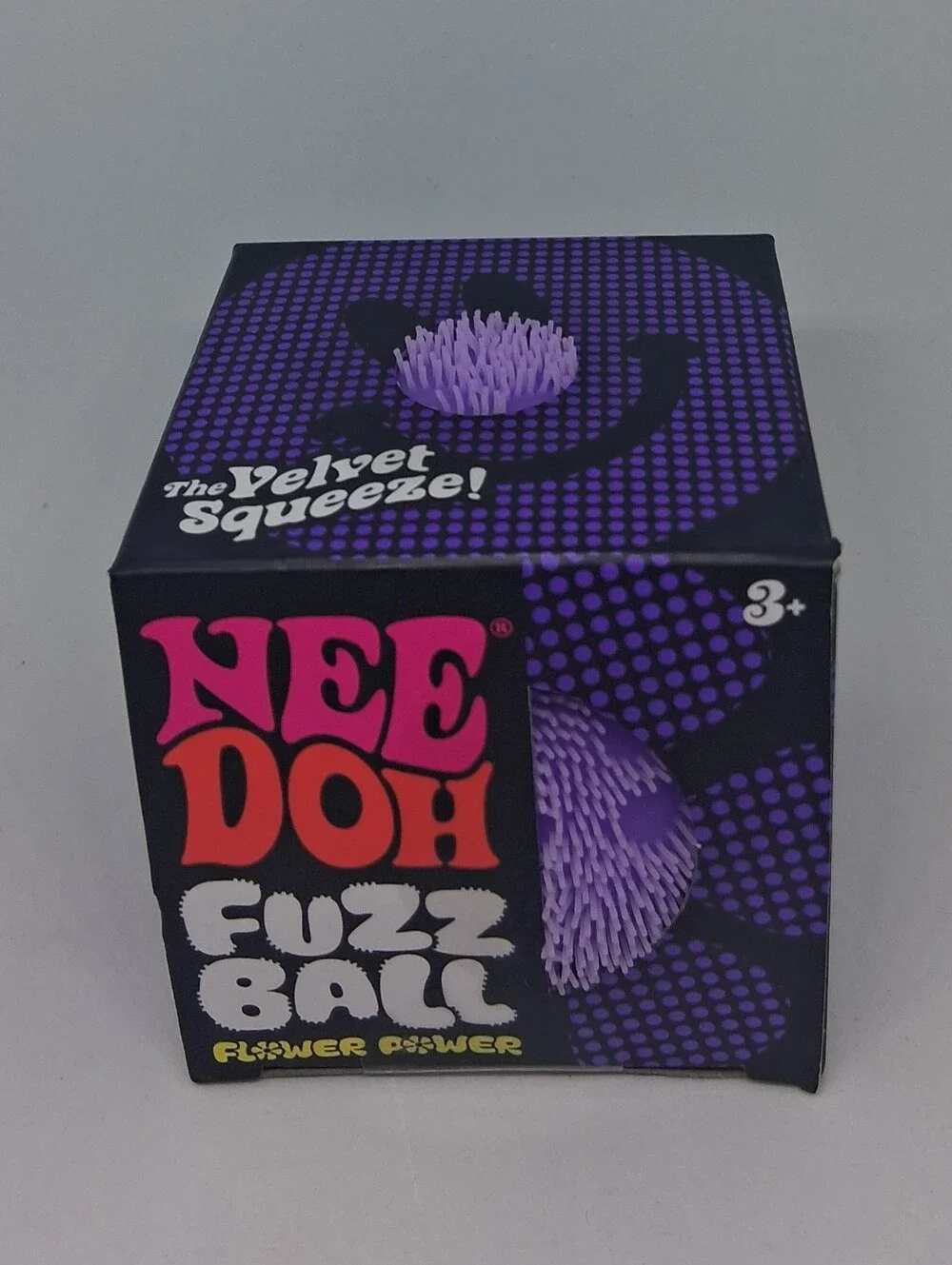 Nee Doh Fuzz Ball Flower Power - Purple Stress Squeeze Squishy